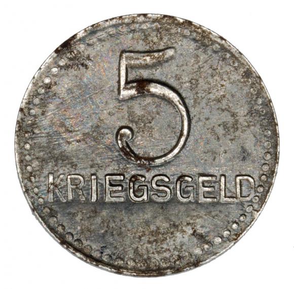5 fenigów 1918 Kaiserlautern Pfalz (2)