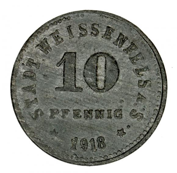 10 fenigów 1918 Weissenfels Saksonia (2)
