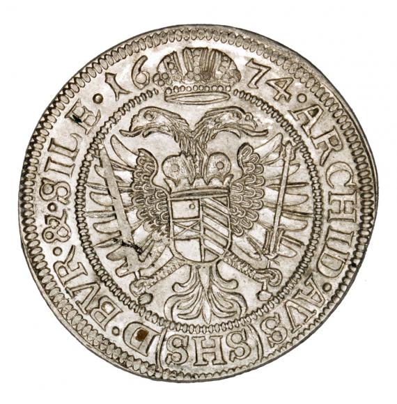 6 krajcary 1674 Leopold I Habsburg Wrocław