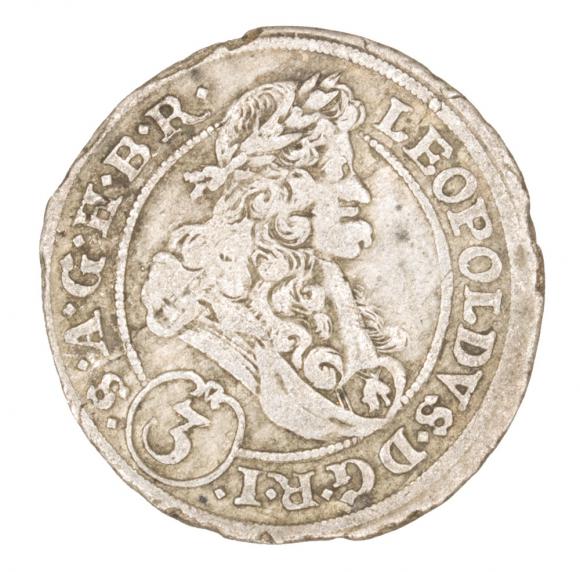 3 krajcary 1696 Leopold I Habsburg Brzeg (1)