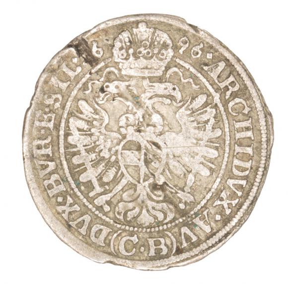 3 krajcary 1696 Leopold I Habsburg Brzeg (2)