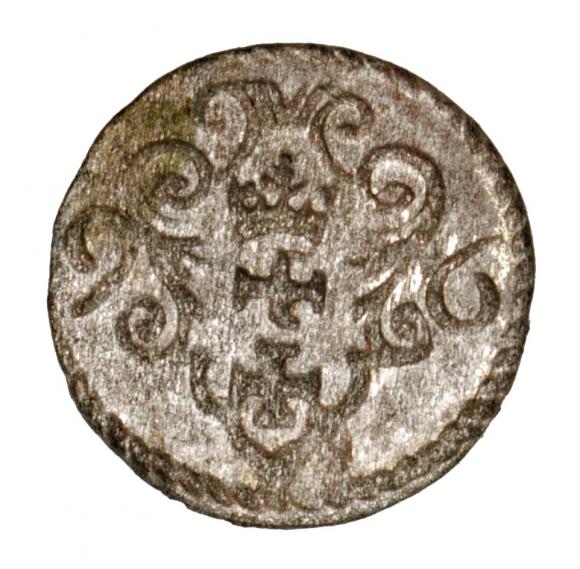Denar 1596 Zygmunt III Waza Gdańsk