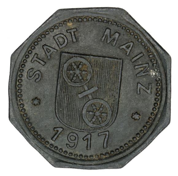 5 fenigów 1917 Mainz Hesja