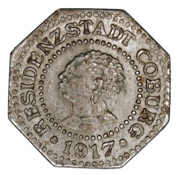 10 fenigów 1917 Coburg Saksonia (1)