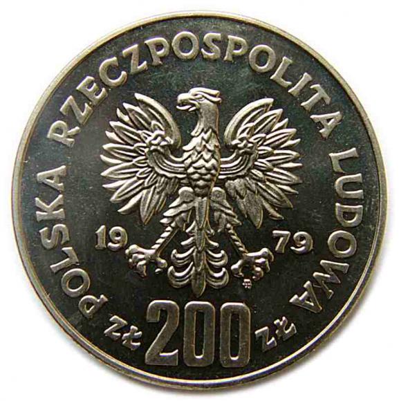200 złotych 1979 Mieszko I próba nikiel