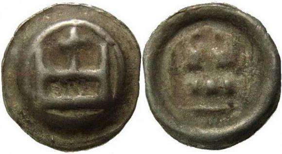 Brakteat Korona Zakon Krzyżacki (1)