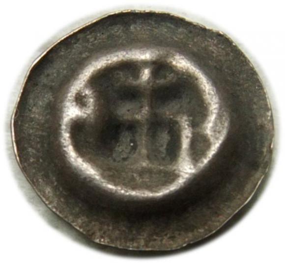 Brakteat Kwadrat z krzyżami Zakon Krzyżacki (1)