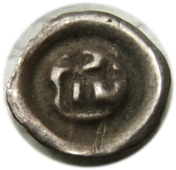 Brakteat Kwadrat z krzyżami Zakon Krzyżacki (2)