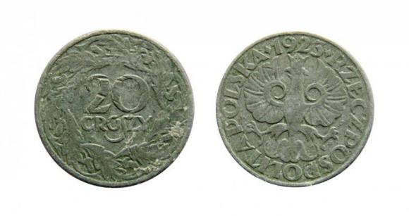 Zestaw 10 i 20 groszy 1923 Generalna Gubernia (1)