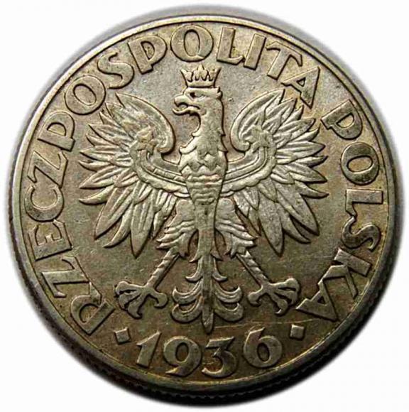2 złotych 1936 Żaglówka (2)