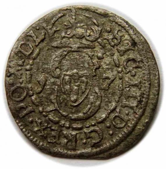 szeląg 1617 Zygmunt III Waza Wilno (1)