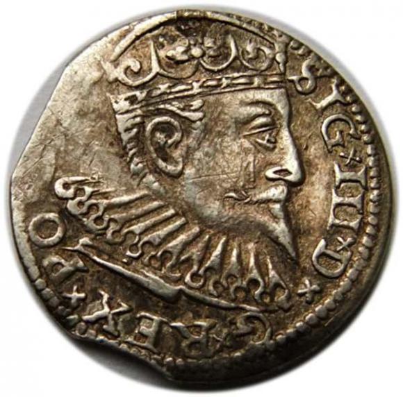 Trojak 1599 Zygmunt III Waza Ryga (1)