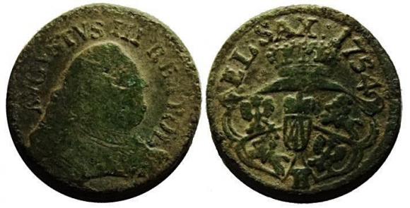 Grosz 1754 August III Gubin (1)