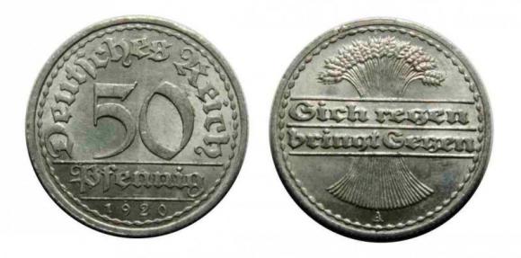 50 fenigów 1920 Berlin Republika Weimarska (1)
