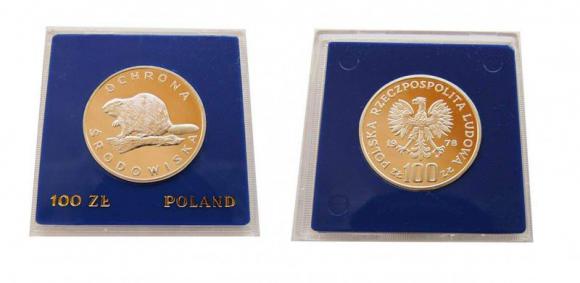 100 złotych 1978 Bóbr Ochrona Środowiska srebro (1)