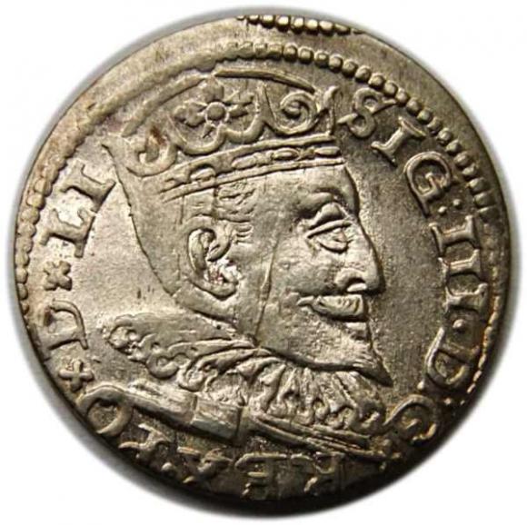 Trojak 1596 Zygmunt III Waza Ryga (1)