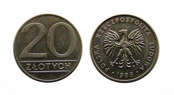 20 złotych 1989 PRL Warszawa