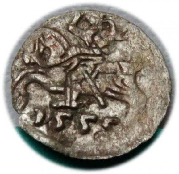 Denar 1557 Zygmunt II August Wilno (1)