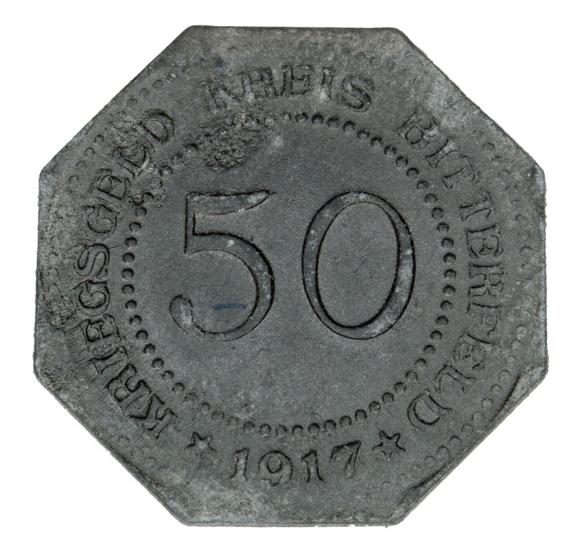 50 fenigów 1917 Bitterfeld Saksonia