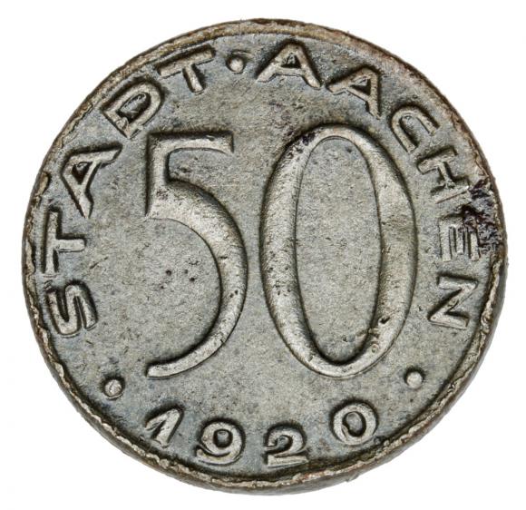 50 fenigów 1920 Aachen Nadrenia (1)