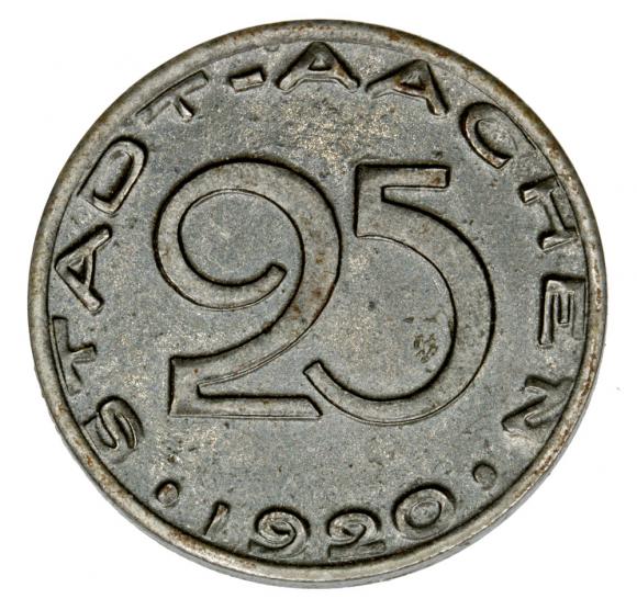 25 fenigów Aachen Nadrenia (1)