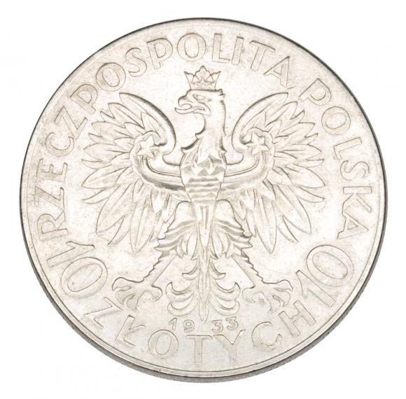 10 złotych 1933 Głowa Kobiety II RP Warszawa
