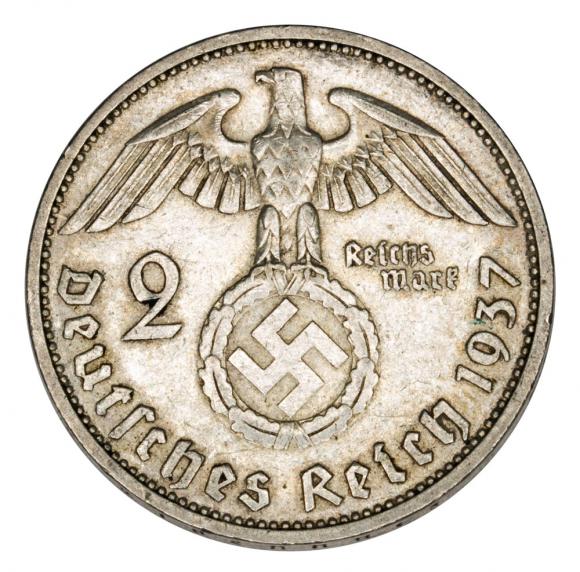 2 marki 1937 Niemcy Stuttgart F