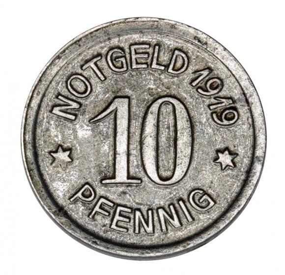 10 fenigów 1919 Racibórz / Ratibor