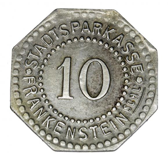 10 fenigów 1917 Ząbkowice Śląskie / Frankenstein