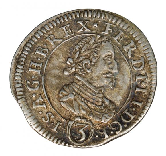 3 krajcary 1625 Ferdynand II Habsburg Austria Graz (1)