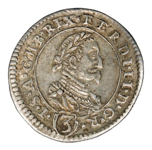 3 krajcary 1626 Ferdynand II Habsburg Austria Graz
