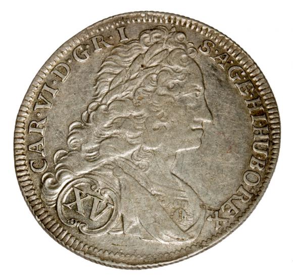 15 krajcarów 1737 Karol VI Habsburg Śląsk Wrocław (1)