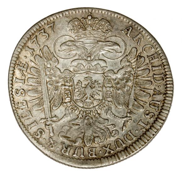 15 krajcarów 1737 Karol VI Habsburg Śląsk Wrocław (2)