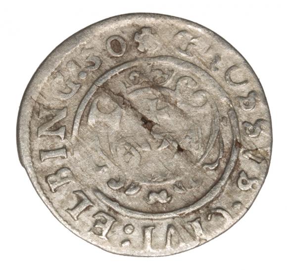 Grosz 1630 Gustaw II Adolf Elbląg (2)