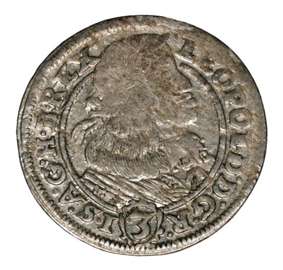 3 krajcary 1661 Leopold I Habsburg Śląsk Wrocław (1)