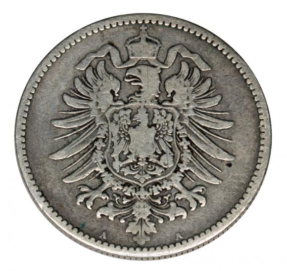 1 marka 1881 Wilhelm I Hohenzollern Prusy Berlin