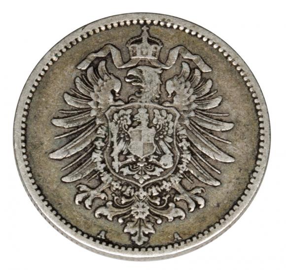 1 marka 1883 Wilhelm I Hohenzollern Prusy Berlin