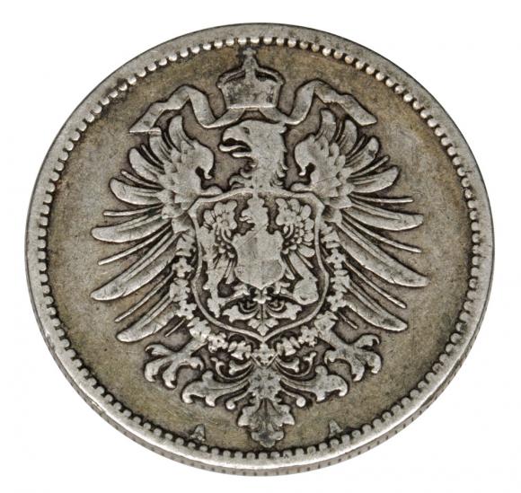 1 marka 1885 Wilhelm I Hohenzollern Prusy Berlin