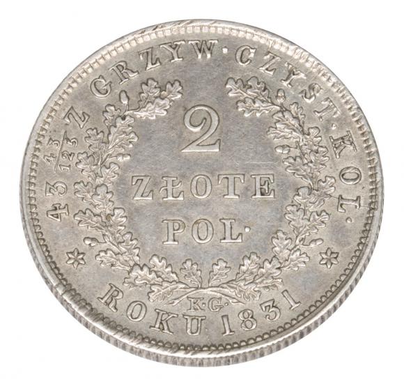 2 złote 1831 Powstanie Listopadowe Warszawa