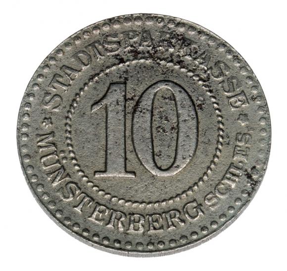 10 fenigów 1918 Ziębice Munsterberg