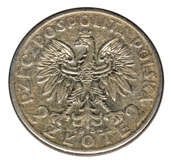2 złote 1934 Głowa kobiety II RP Warszawa (2)