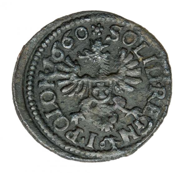 Szeląg 1660 Jan Kazimierz Polska Ujazdów (2)