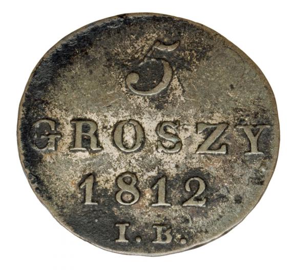 5 Groszy 1812 Fryderyk August Księstwo Warszawskie Warszawa