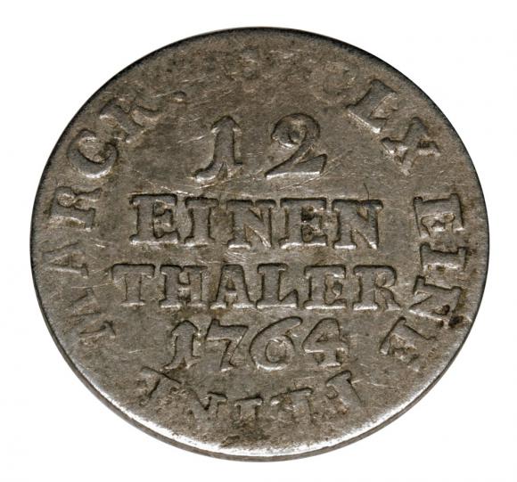 1/12 talara 1764 Fryderyk August III Niemcy Lipsk (2)
