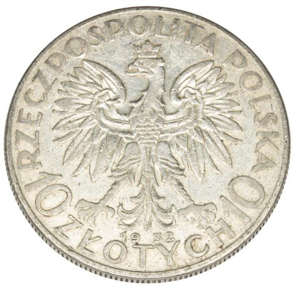 10 złotych 1932 Głowa kobiety II RP Warszawa