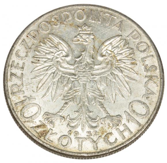 10 złotych 1932 Głowa kobiety II RP Warszawa (2)