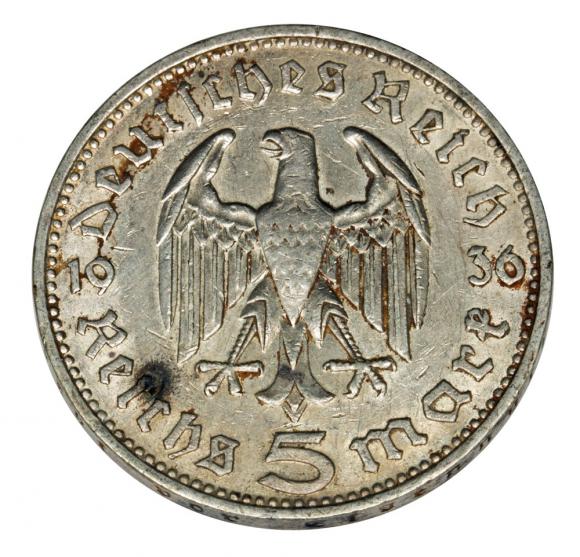 5 marek 1936 J Paul von Hindenburg / orzeł pruski Hamburg
