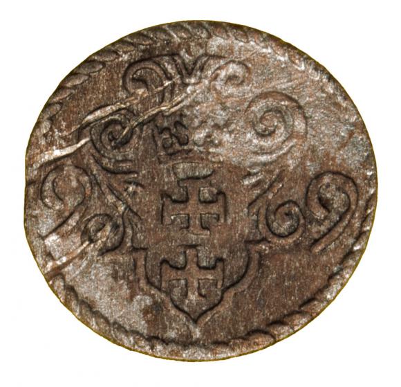 Denar 1599 Zygmunt III Waza Gdańsk