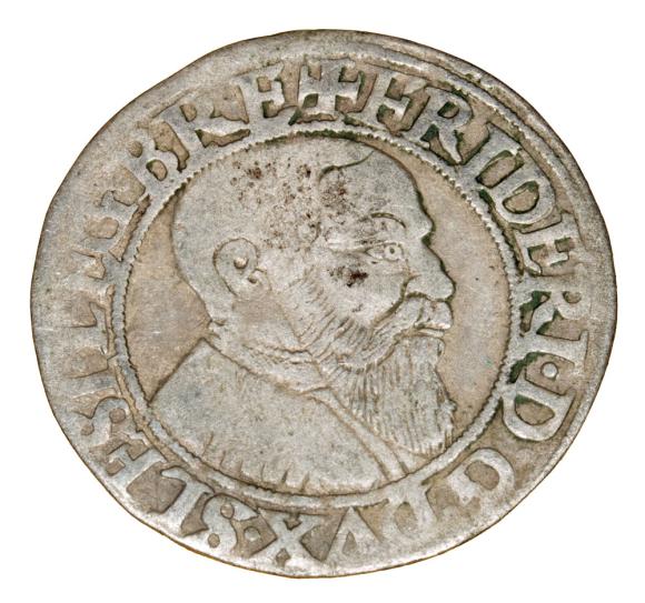 Grosz 1543 Fryderyk II Legnicki Księstwo Brzesko - Legnicko - Wołowskie Legnica