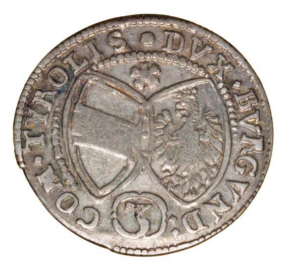 3 krajcary 1641 Ferdynand Karol Austria Tyrol Hall (2)